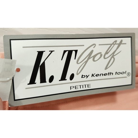 Vtg NOS NEW K.T. Keneth Too! Women's Golf Shorts Elastic Waist Orange Size 10P - Picture 7 of 14